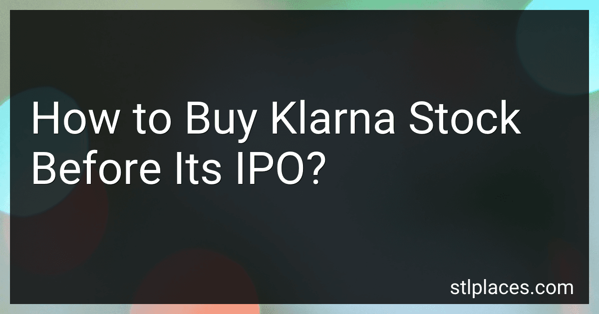 How to Buy Klarna Stock Before Its IPO? image