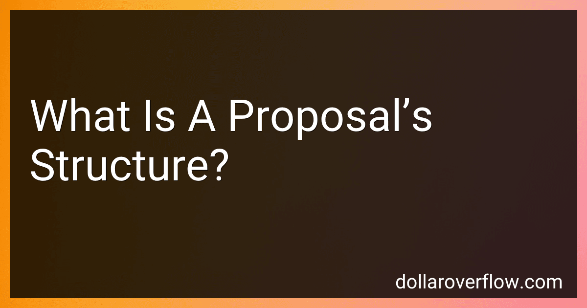 What Is A Proposal’s Structure? image