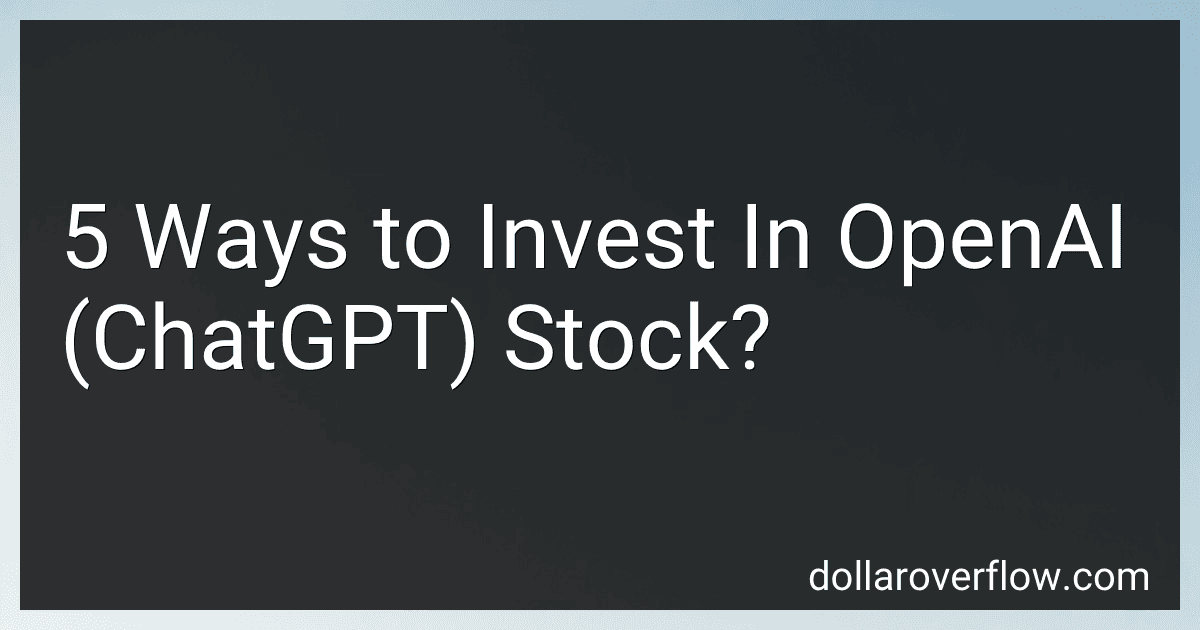 3 Ways to Invest In OpenAI (ChatGPT) Stock? image