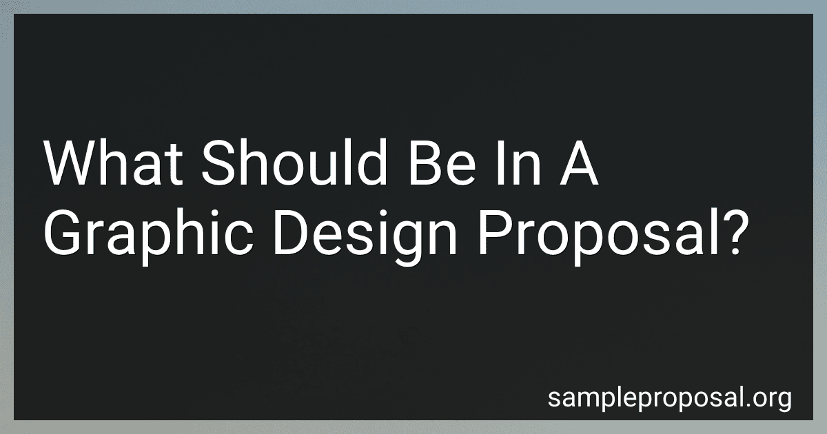 What Should Be In A Graphic Design Proposal? image