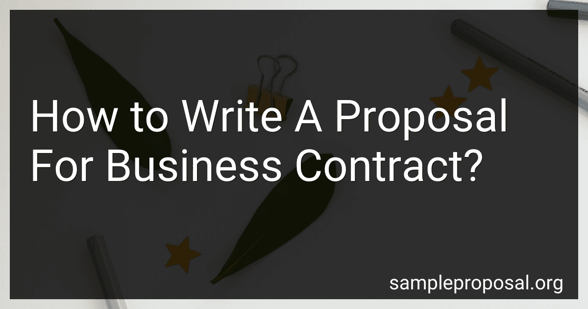 How to Write A Proposal For Business Contract? image