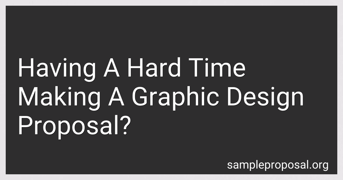 Having A Hard Time Making A Graphic Design Proposal? image