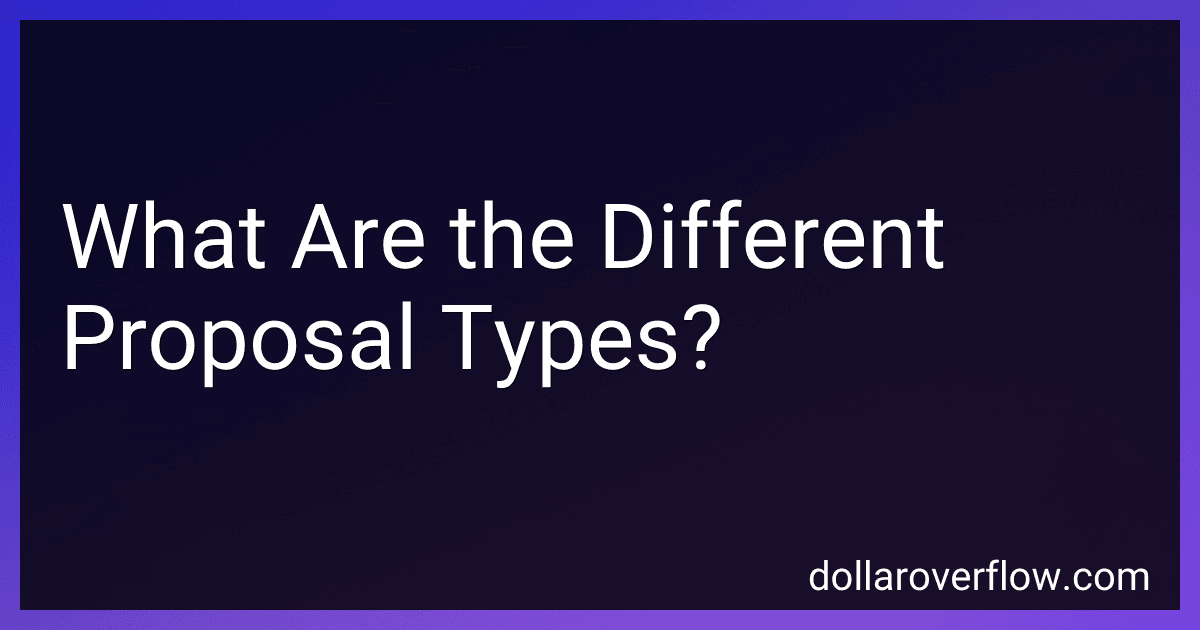 What Are the Different Proposal Types? image