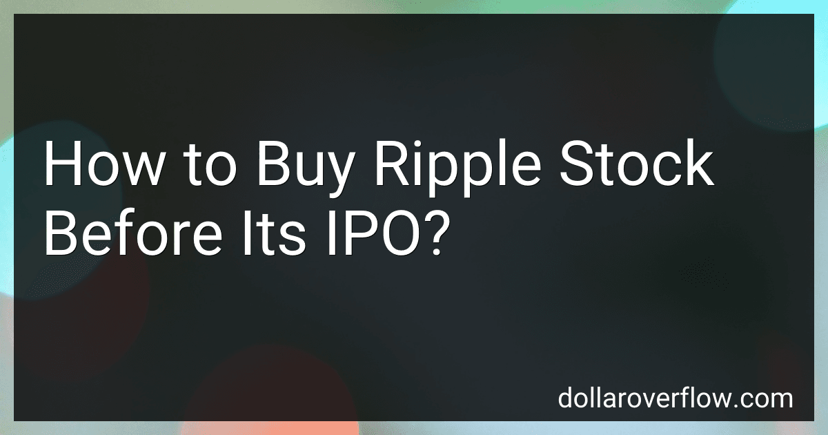 How to Buy Ripple Stock Before Its IPO? image