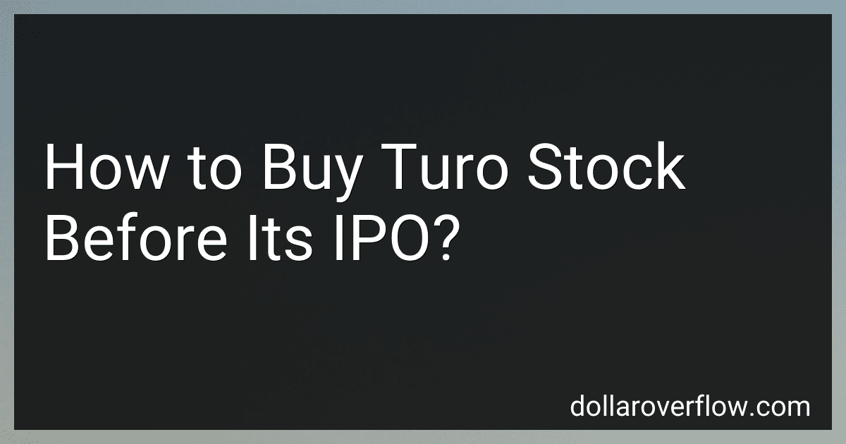 How to Buy Turo Stock Before Its IPO? image