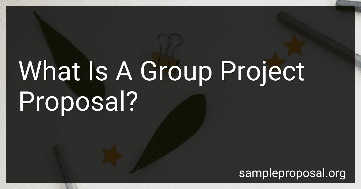 What Is A Group Project Proposal? image