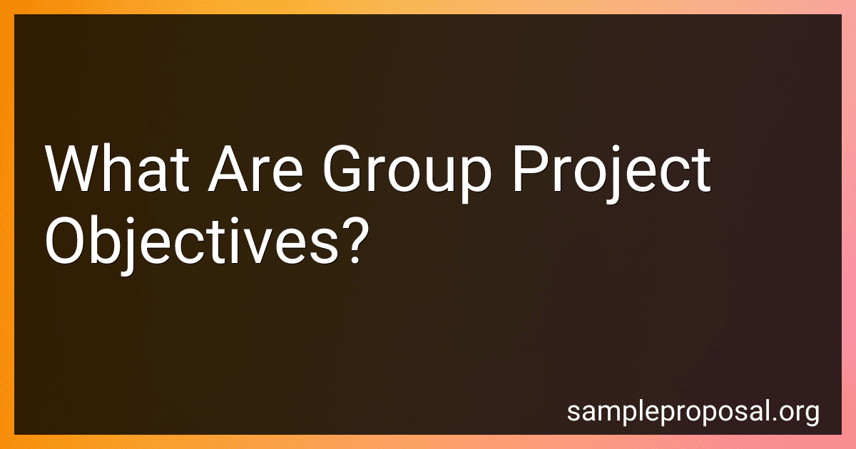 What Are Group Project Objectives? image