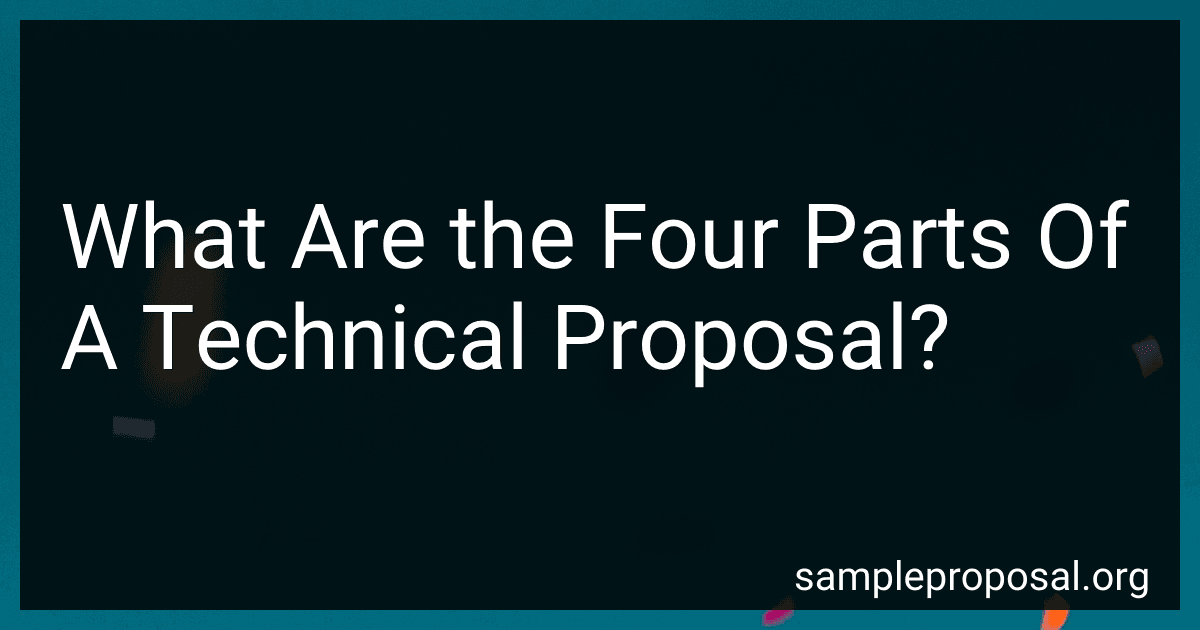 What Are the Four Parts Of A Technical Proposal? image