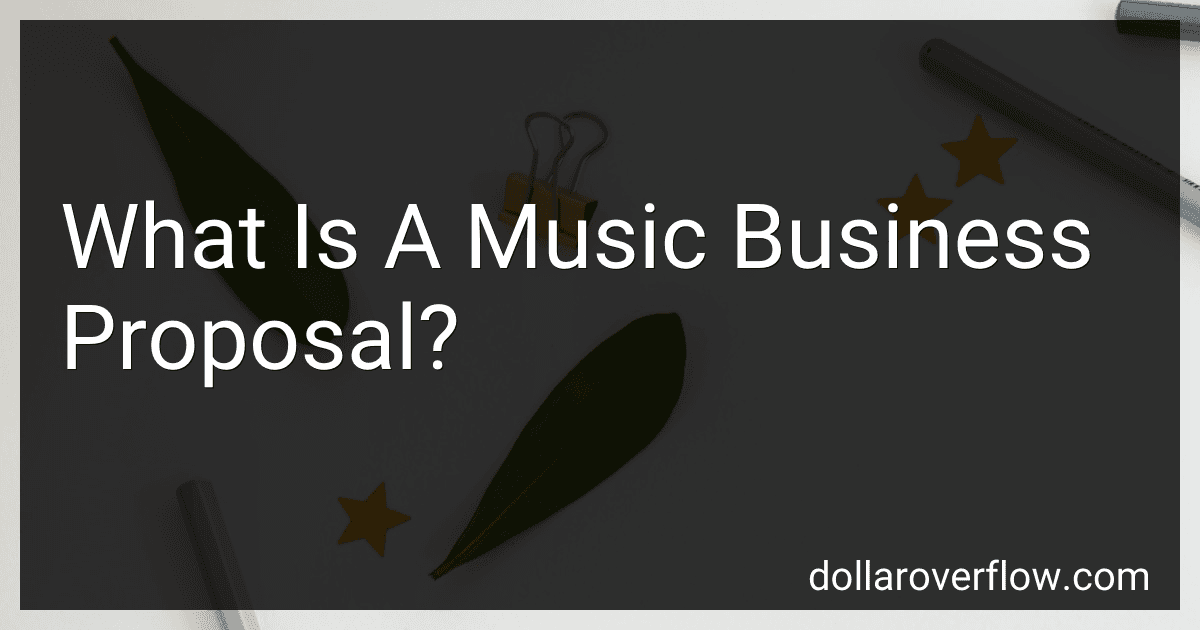 What Is A Music Business Proposal? image
