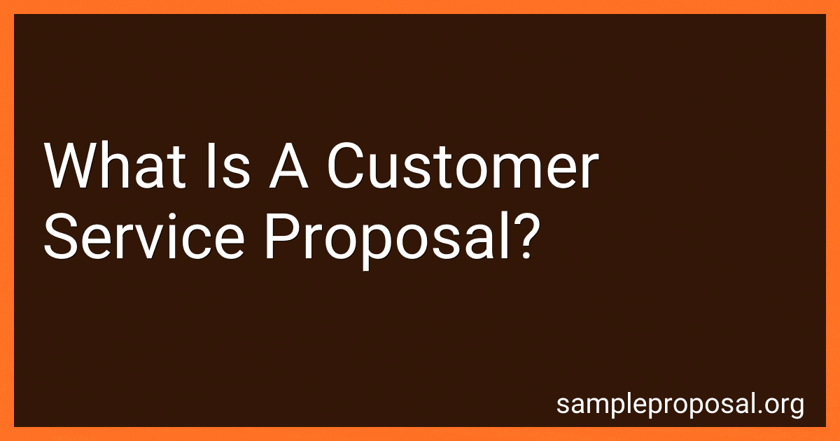 What Is A Customer Service Proposal? image
