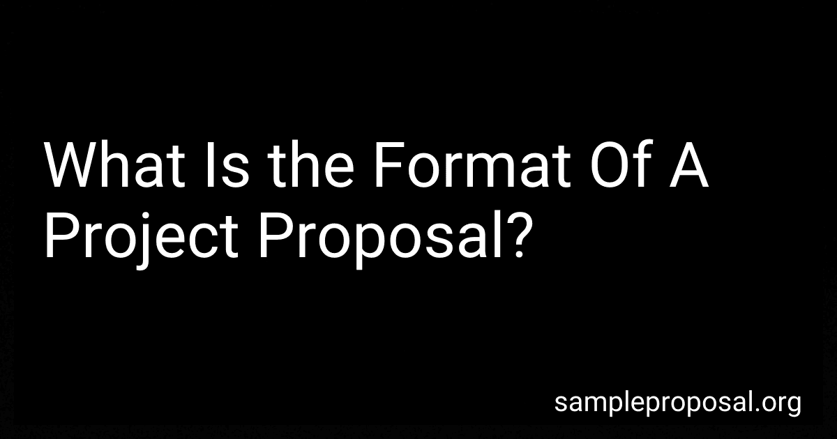 What Is the Format Of A Project Proposal? image