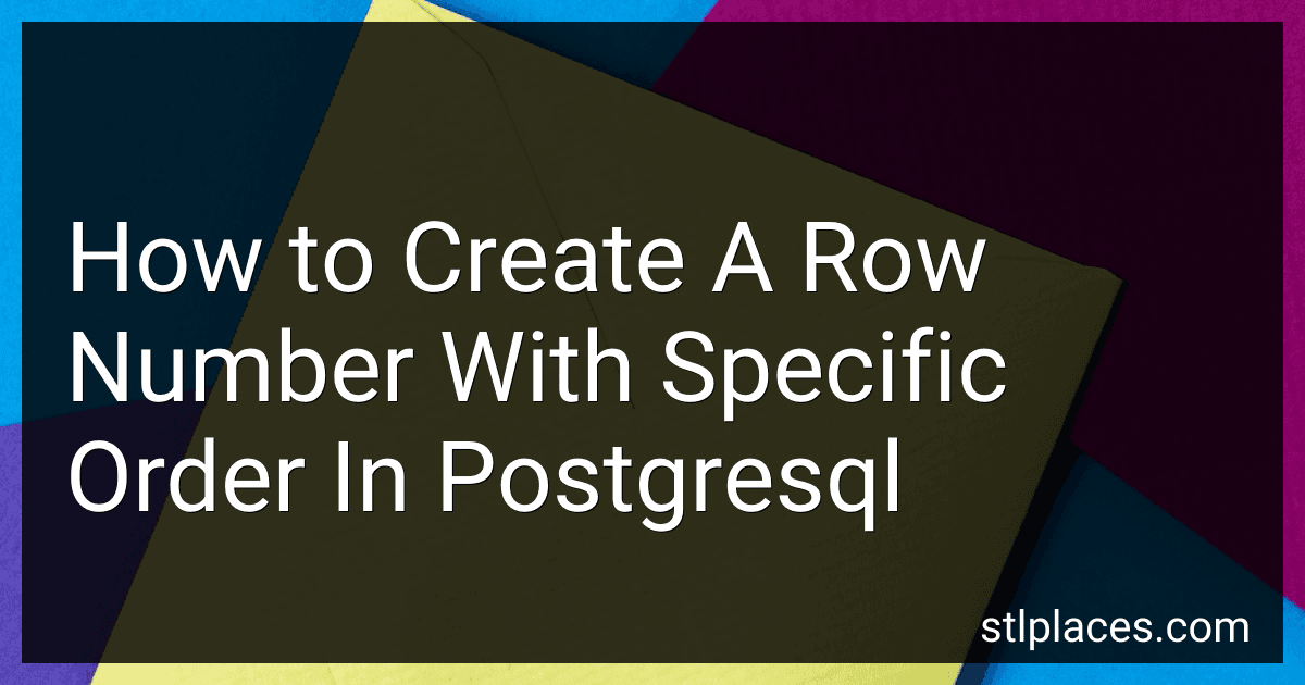 How to Create A Row Number With Specific Order In Postgresql image