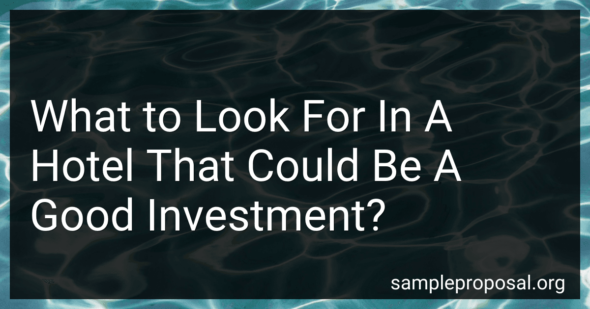 What to Look For In A Hotel That Could Be A Good Investment? image
