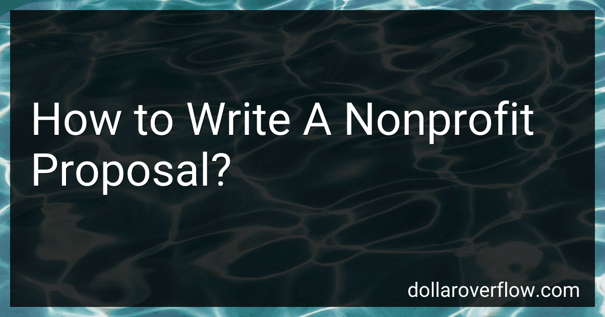 How to Write A Nonprofit Proposal? image