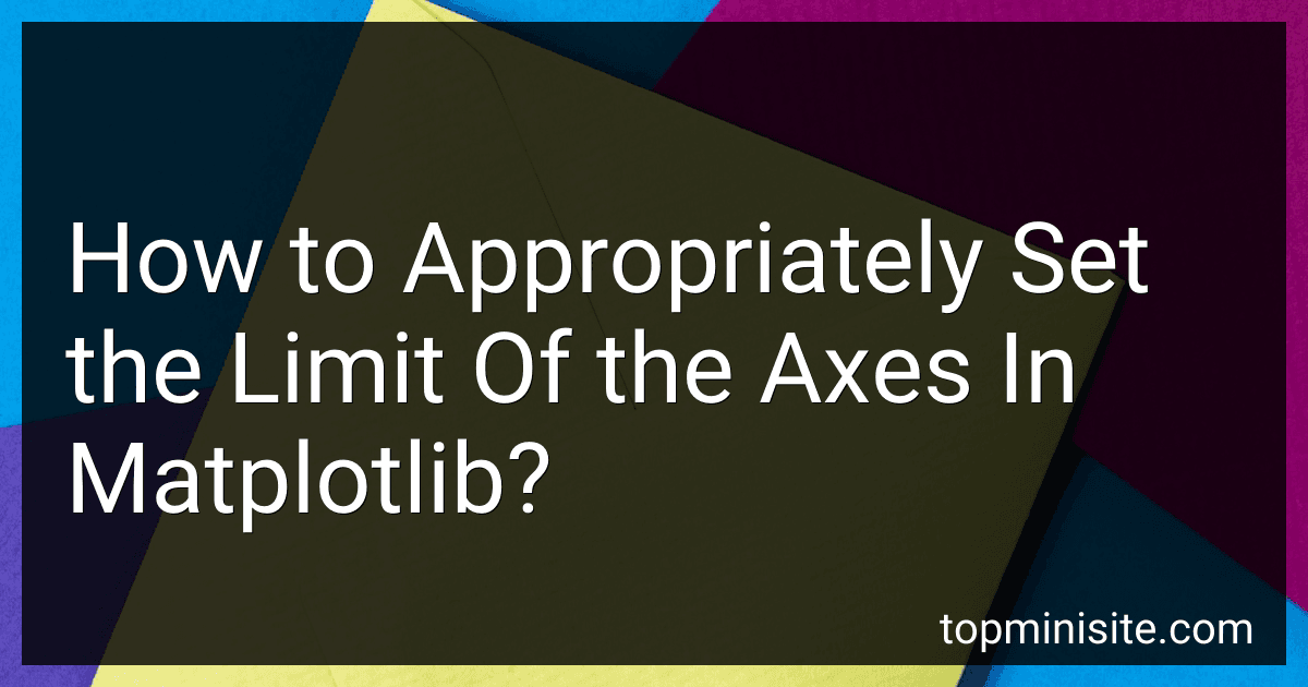 How to Appropriately Set the Limit Of the Axes In Matplotlib? preview