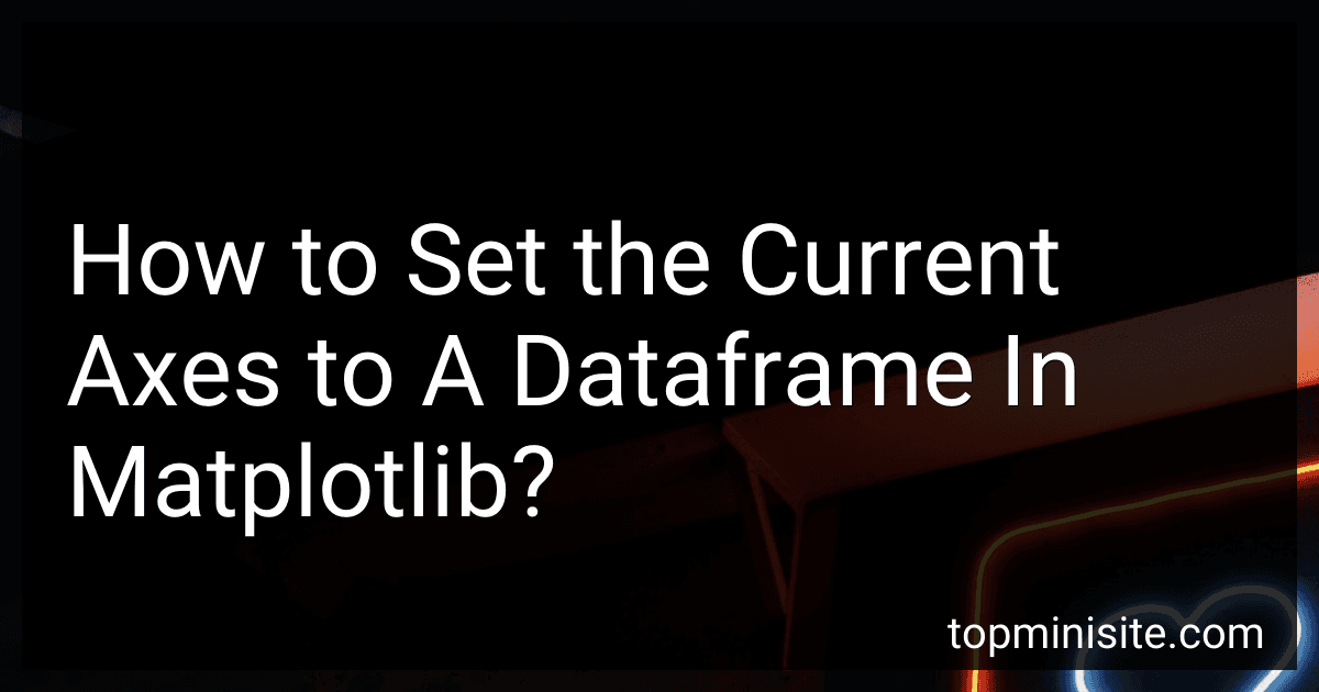 How to Set the Current Axes to A Dataframe In Matplotlib? preview
