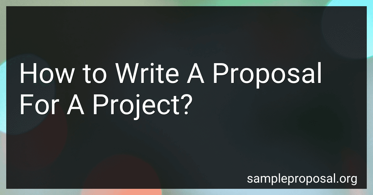 How to Write A Proposal For A Project? image