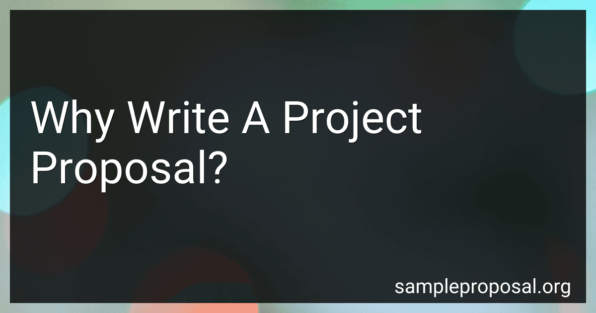 Why Write A Project Proposal? image