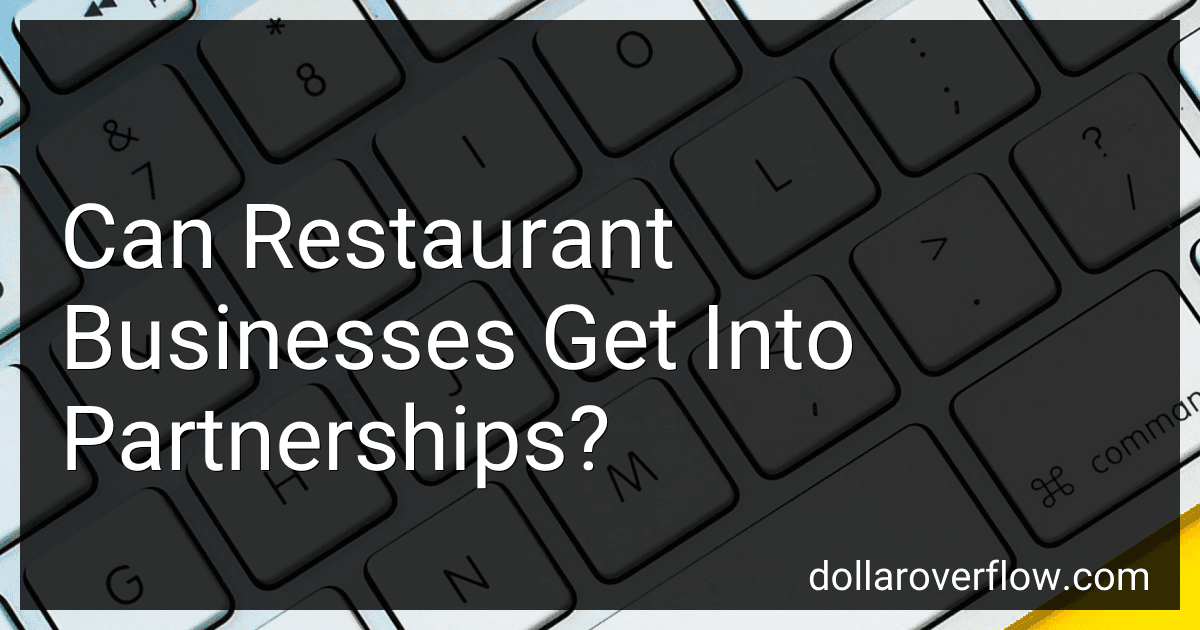 Can Restaurant Businesses Get Into Partnerships? image