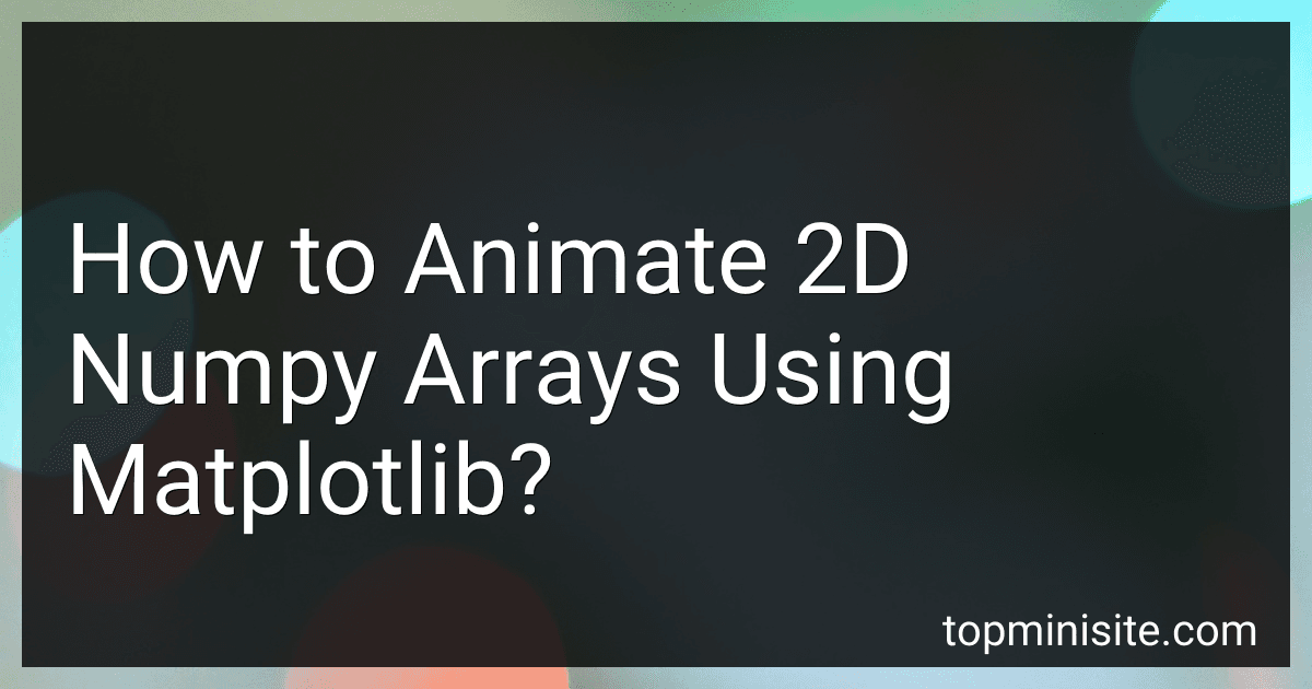 How to Animate 2D Numpy Arrays Using Matplotlib? image