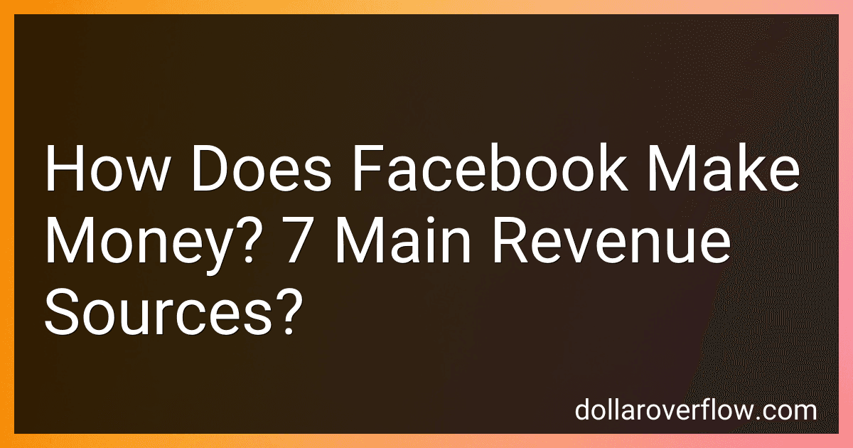 How Does Facebook Make Money? 7 Main Revenue Sources? image