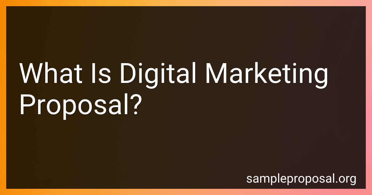 What Is Digital Marketing Proposal? image