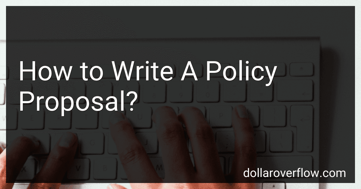 How to Write A Policy Proposal? image