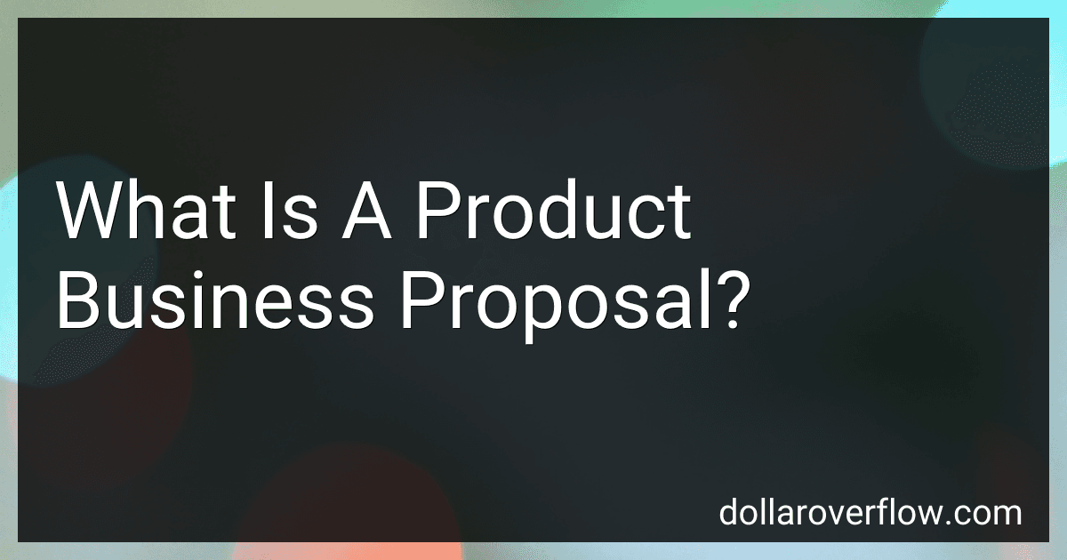 What Is A Product Business Proposal? image
