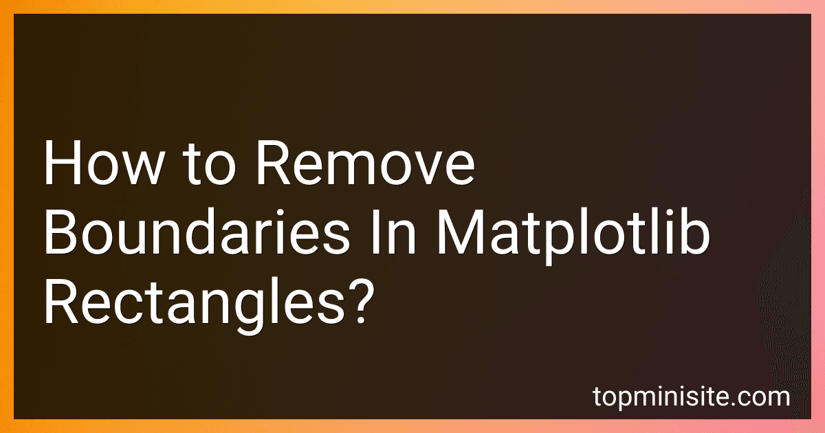 How to Remove Boundaries In Matplotlib Rectangles? preview