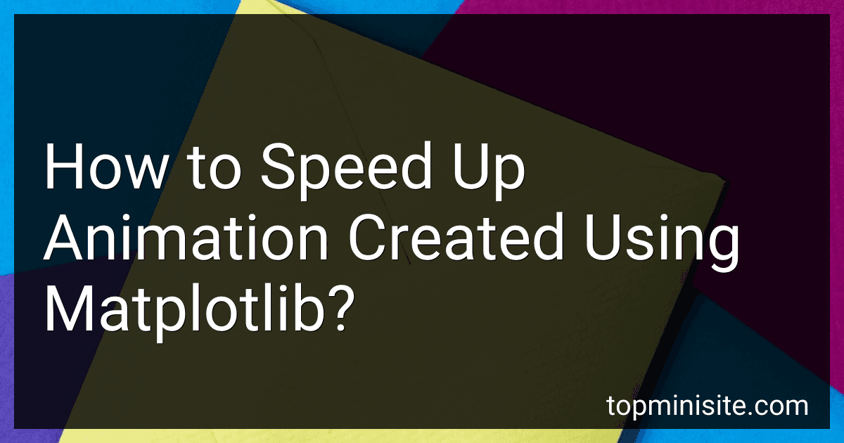 How to Speed Up Animation Created Using Matplotlib? image