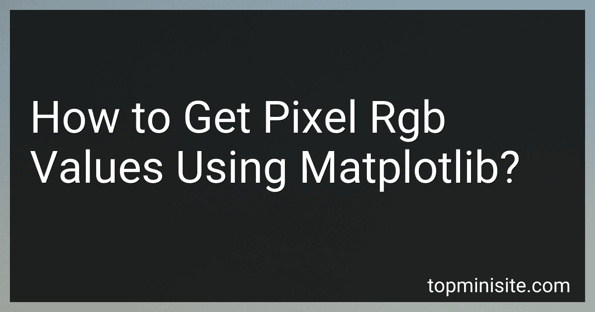 How to Get Pixel Rgb Values Using Matplotlib? preview