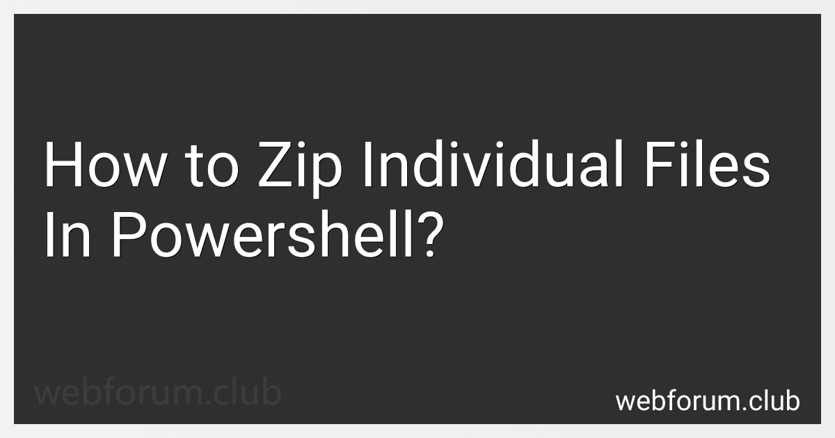How to Zip Individual Files In Powershell? image