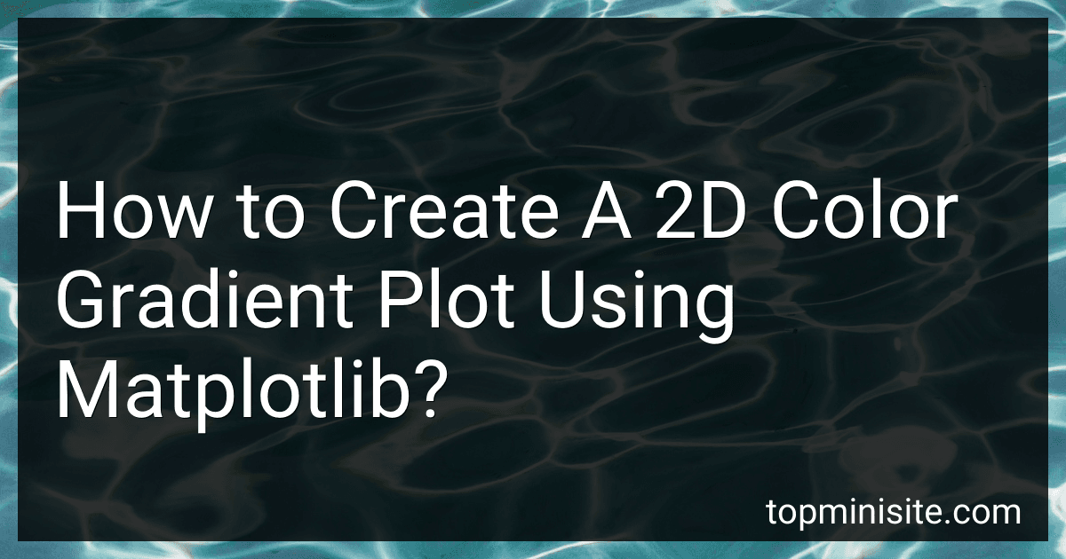 How to Create A 2D Color Gradient Plot Using Matplotlib? preview