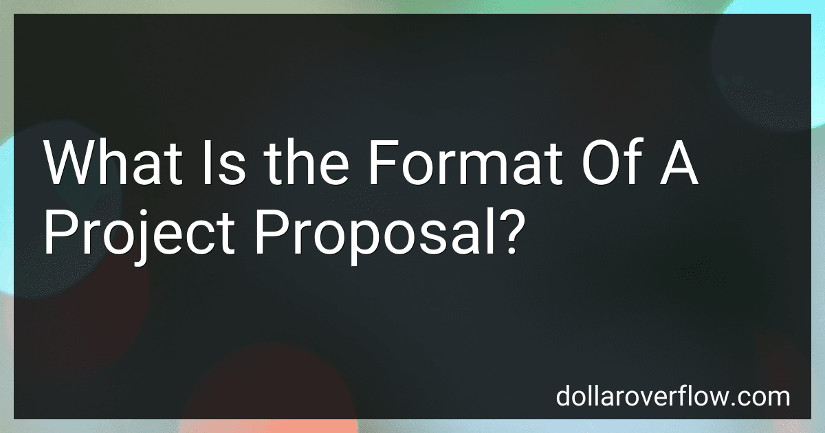 What Is the Format Of A Project Proposal? image