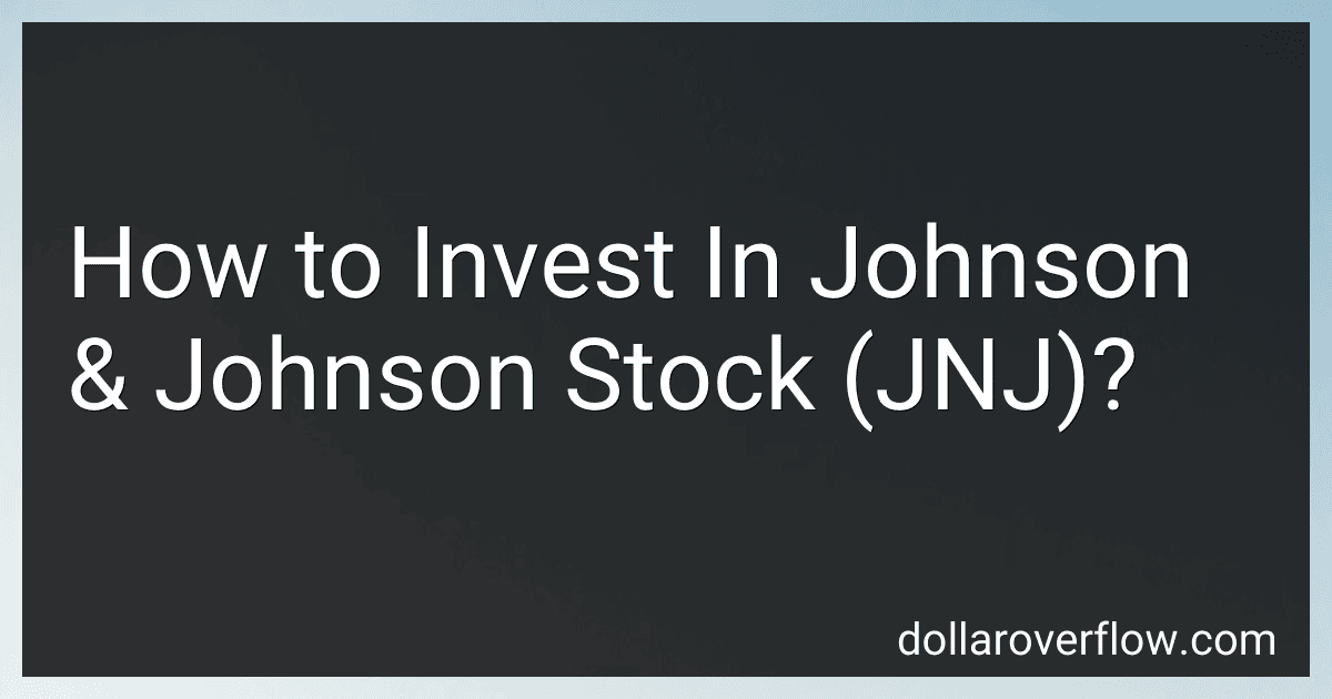 How to Invest In Johnson & Johnson Stock (JNJ)? image