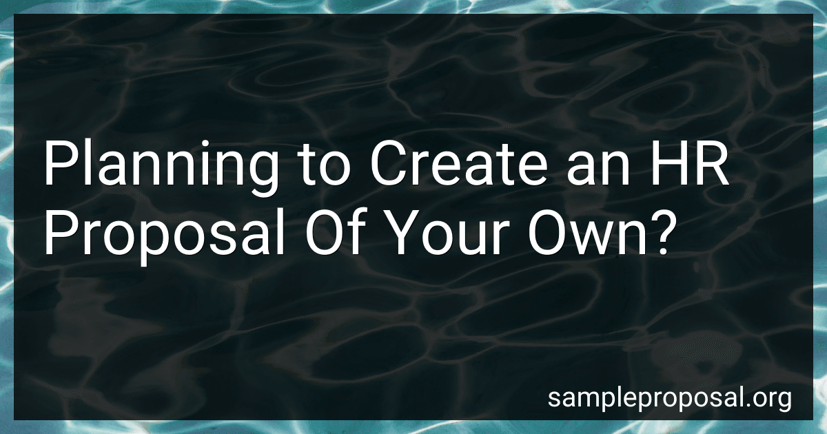 Planning to Create an HR Proposal Of Your Own? image