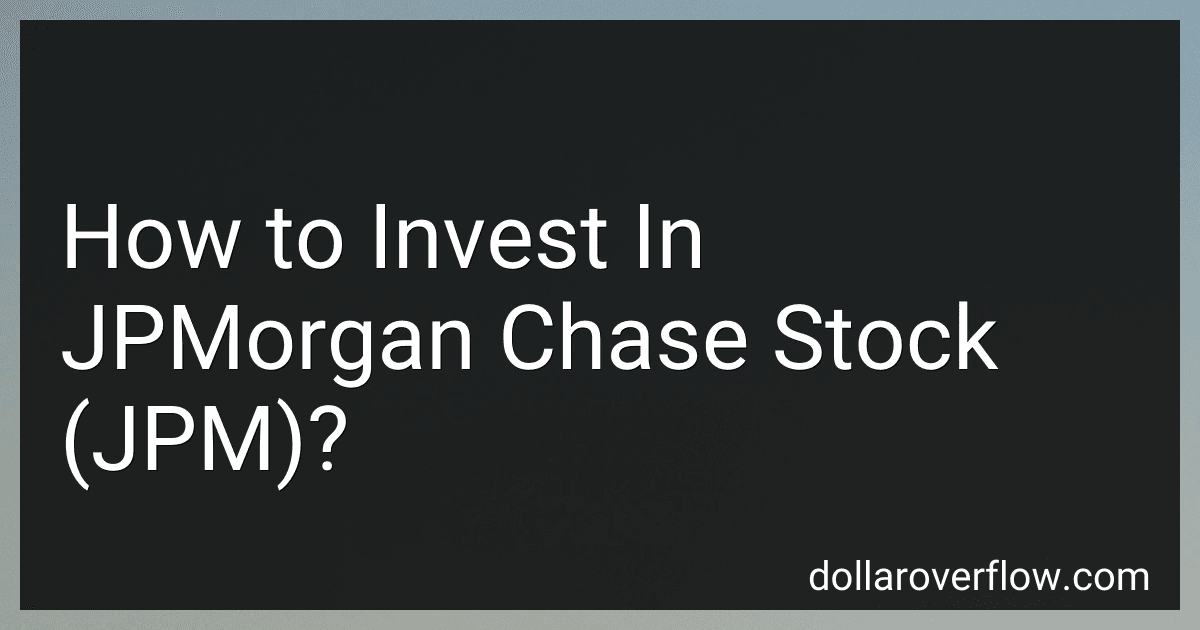 How to Invest In JPMorgan Chase Stock (JPM)? image