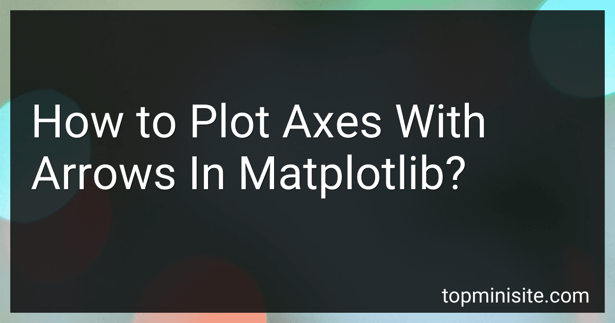How to Plot Axes With Arrows In Matplotlib? image