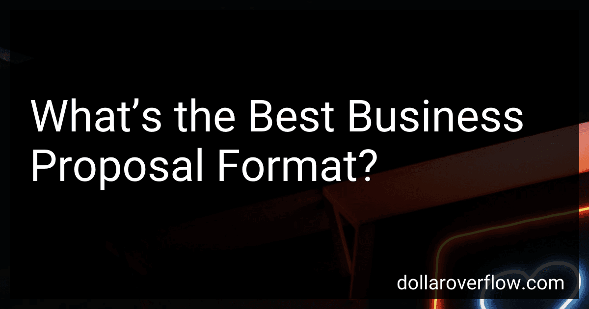 What’s the Best Business Proposal Format? image