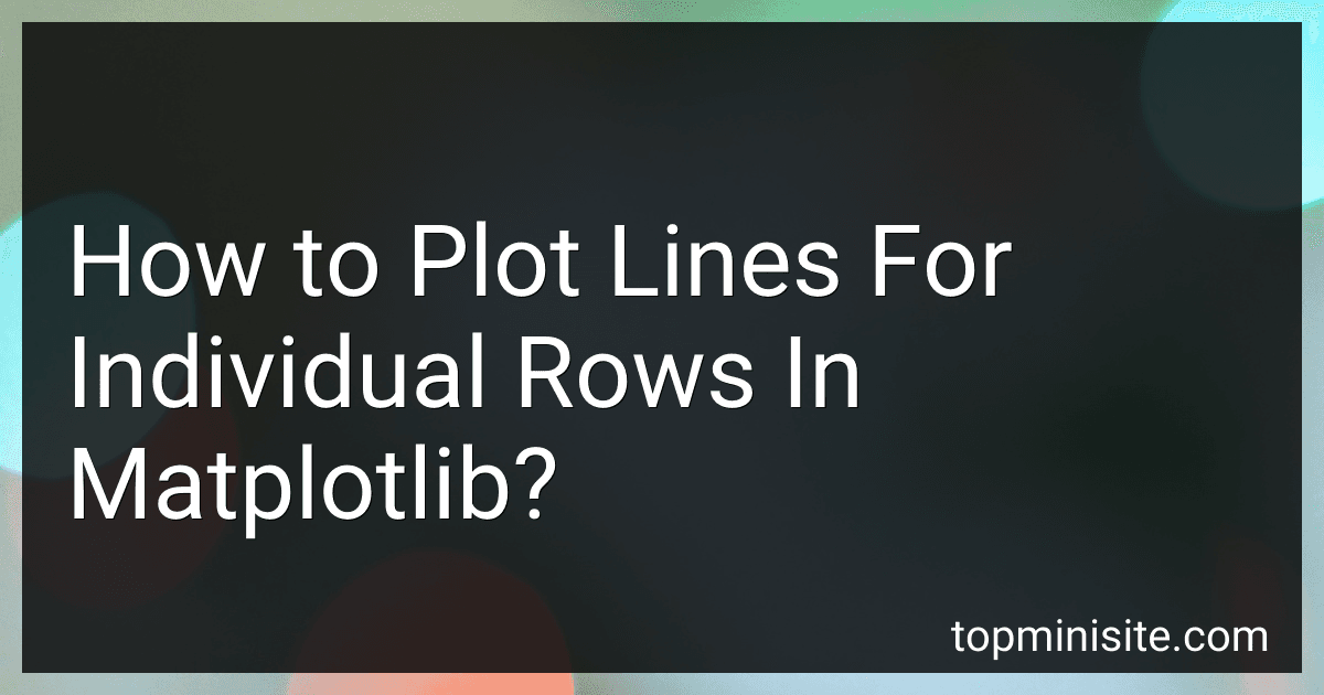 How to Plot Lines For Individual Rows In Matplotlib? preview