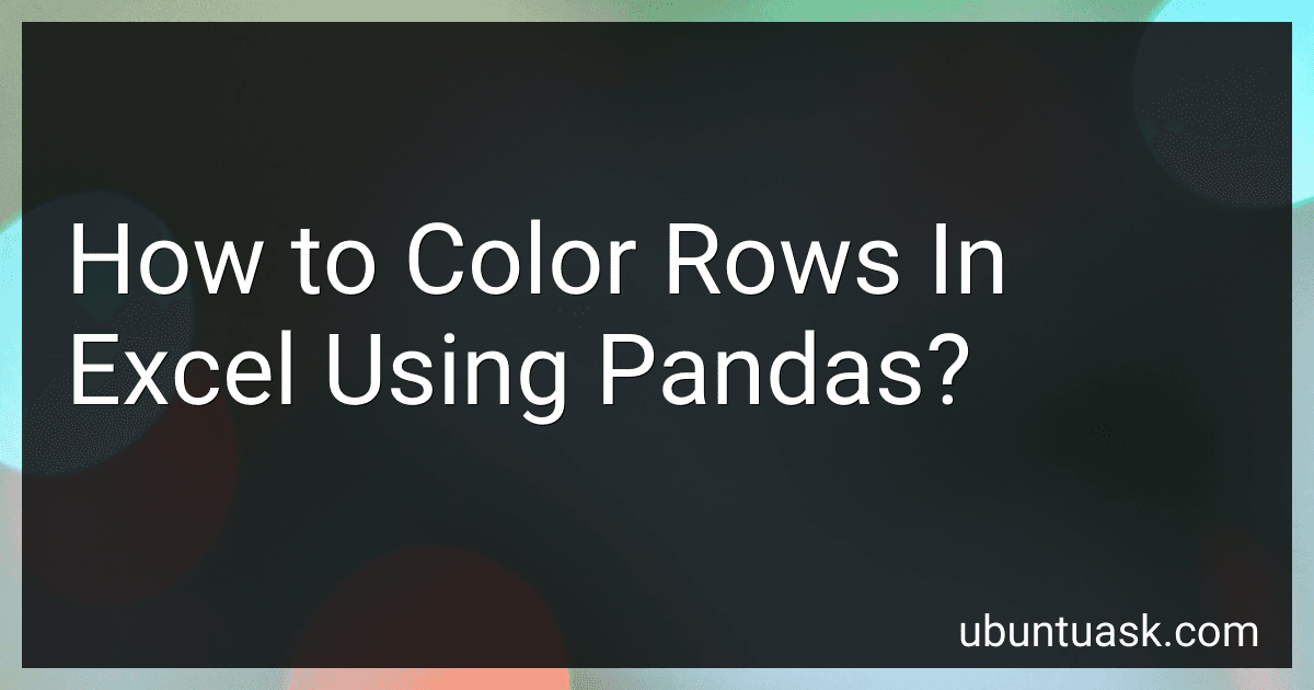 How to Color Rows In Excel Using Pandas? preview