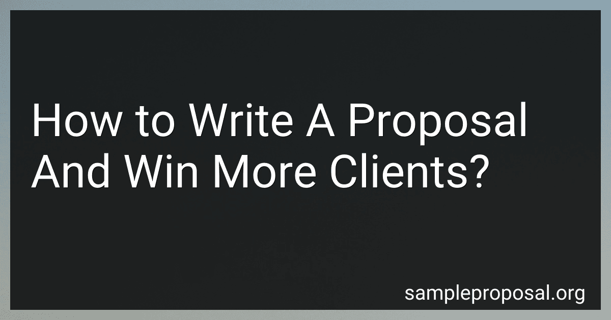 How to Write A Proposal And Win More Clients? image