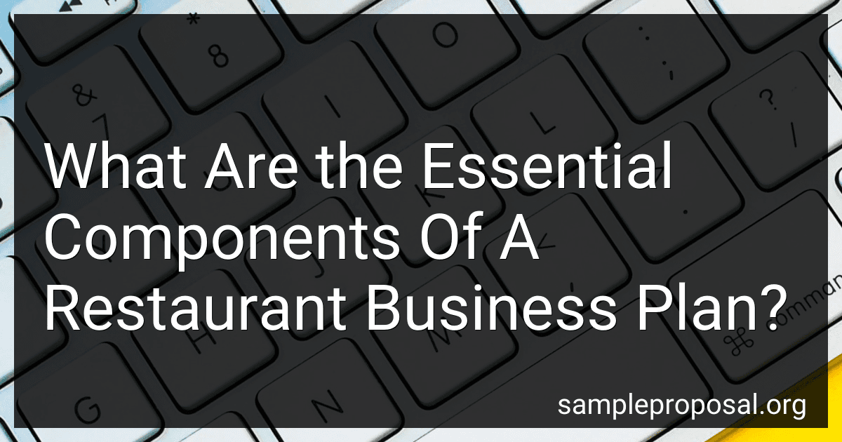 What Are the Essential Components Of A Restaurant Business Plan? image