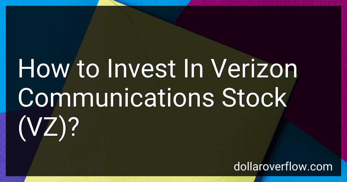 How to Invest In Verizon Communications Stock (VZ)? image