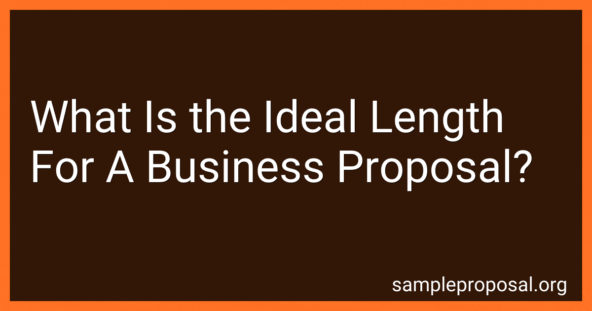 What Is the Ideal Length For A Business Proposal? image