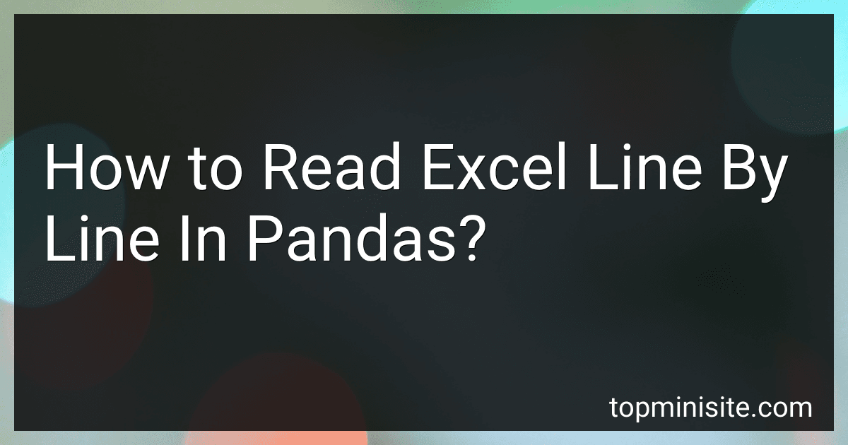 How to Read Excel Line By Line In Pandas? image