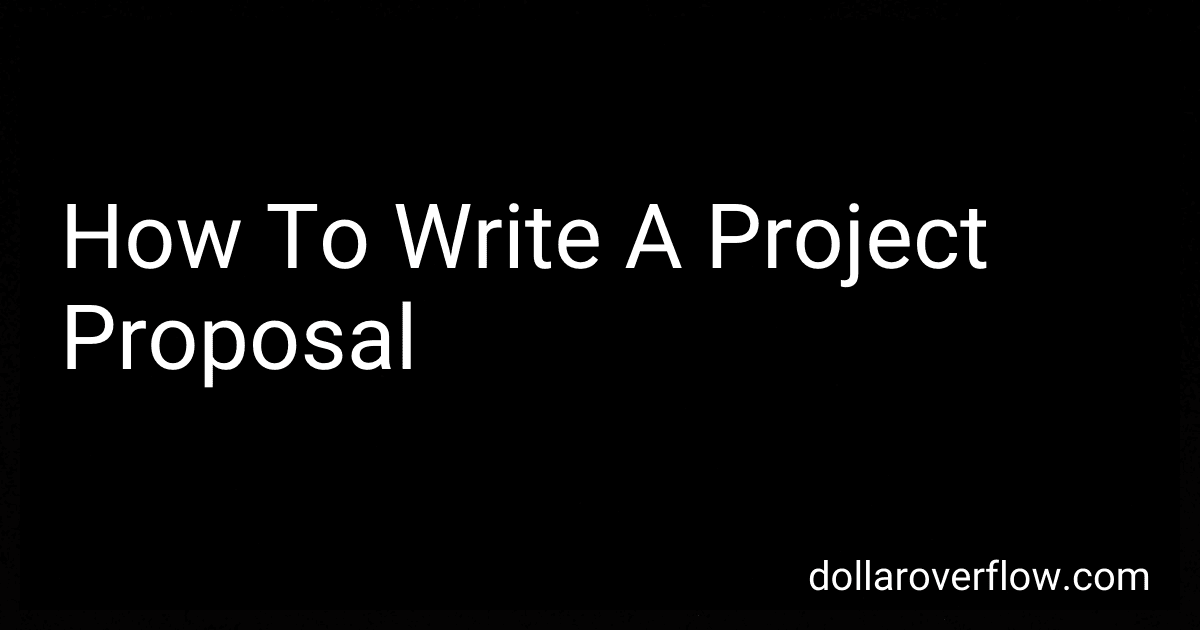 How To Write A Project Proposal image