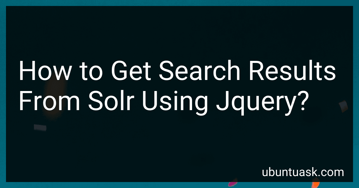 How to Get Search Results From Solr Using Jquery? preview
