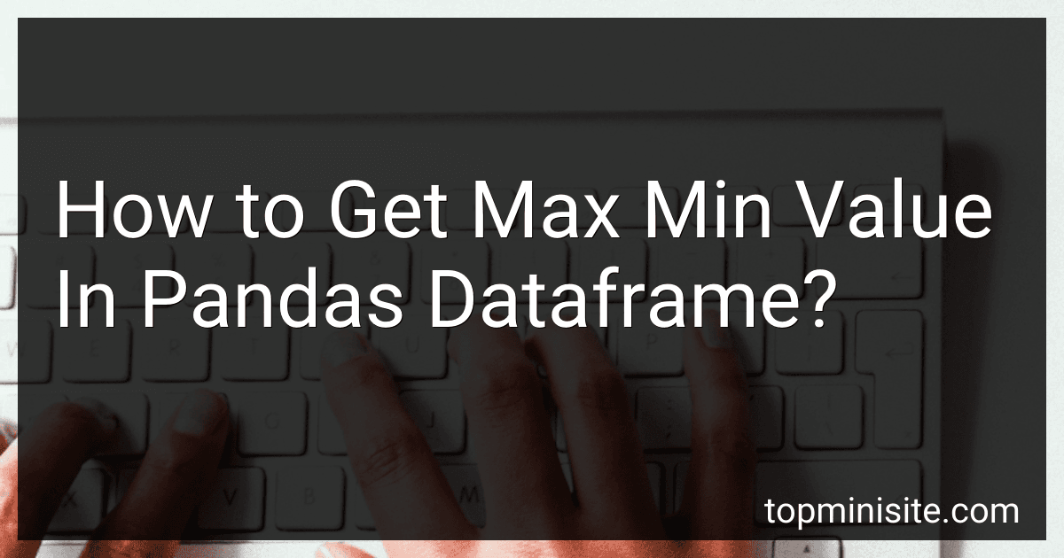 How to Get Max Min Value In Pandas Dataframe? image