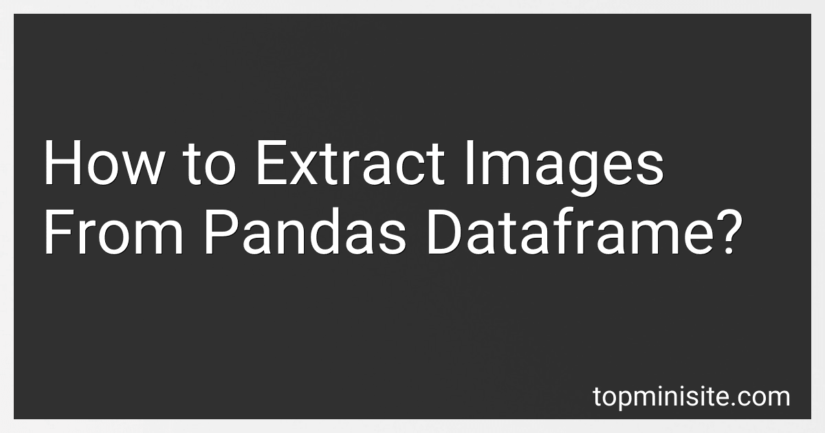 How to Extract Images From Pandas Dataframe? image